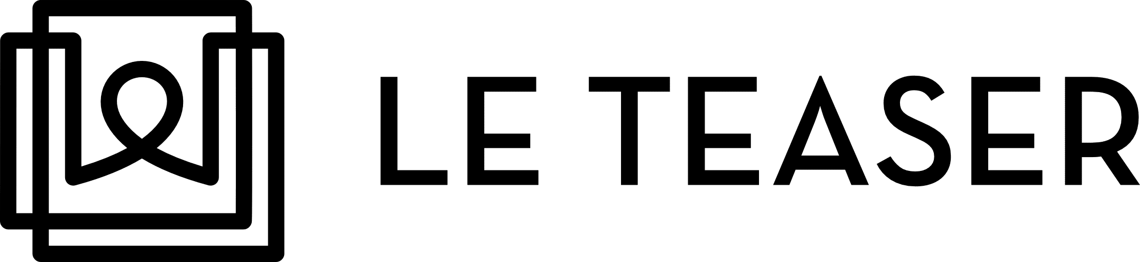 LE TEASER Logo Black